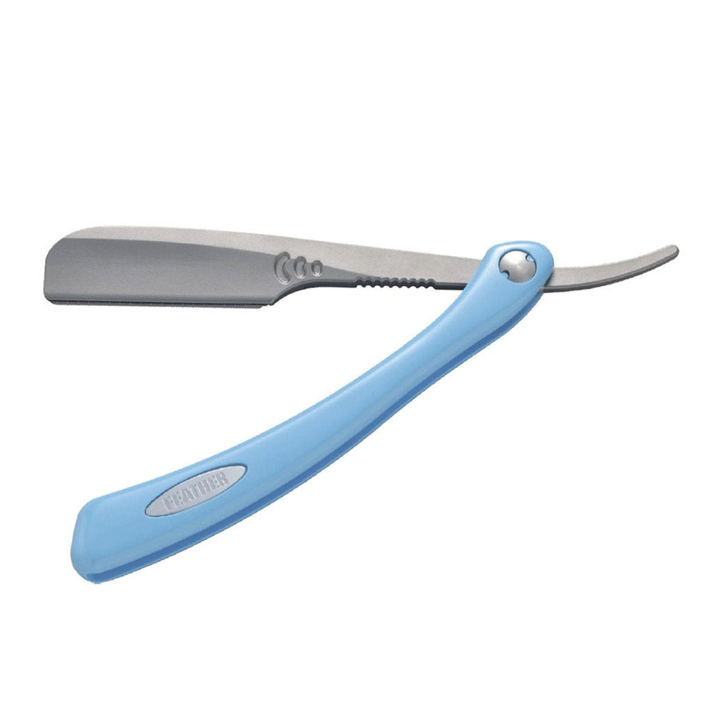 Feather Artist Club SR straight razor blue