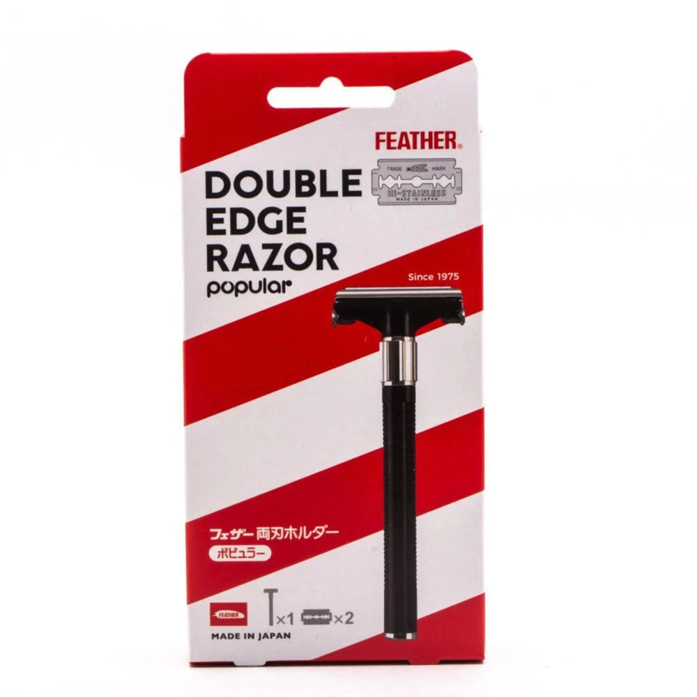 Rasoir de sûreté Feather 800-1B – Métal (alliage de zinc, chromé)