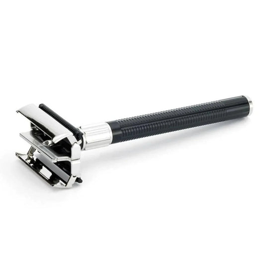Rasoir de sûreté Feather 800-1B – Couleur argent/noir