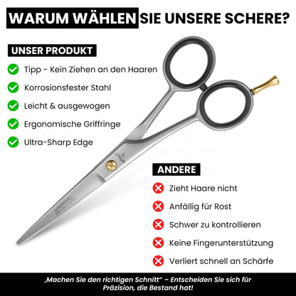Ciseaux de coiffure premium Excellent extra tranchants – forme de poignée ergonomique, vue 5