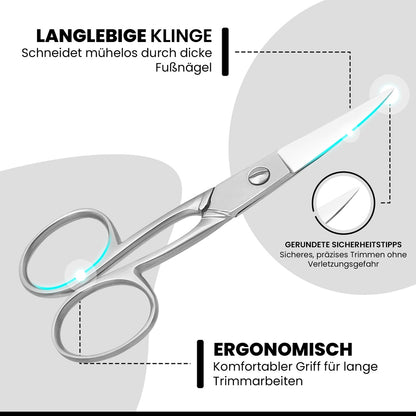 Toenail scissors – ergonomic handle shape