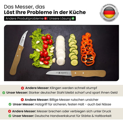 Set de 2 couteaux à légumes en hêtre – Soin des ongles, vue 6