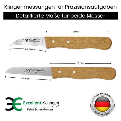 Set de 2 couteaux à légumes en hêtre – forme de poignée ergonomique, vue 8