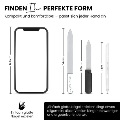 Lima per unghie in vetro dalla forma piatta di 2 mm del set da 3 – vista 4