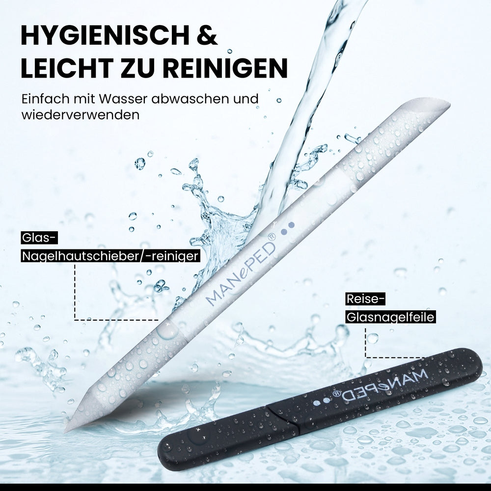 Set di lime per unghie in vetro, si pulisce in modo igienico con acqua e sapone – vista 6