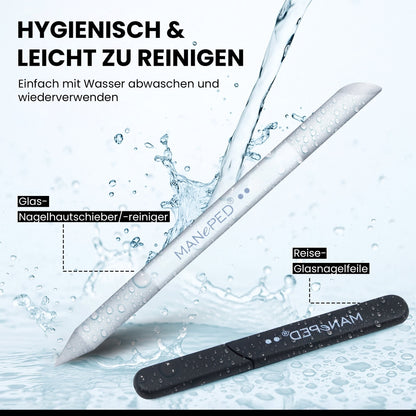 Set di lime per unghie in vetro, si pulisce in modo igienico con acqua e sapone – vista 6