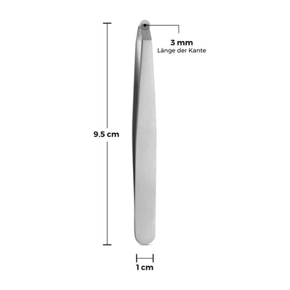 Pinza de depilar angulada con punta recta – Cosmética, vista 8