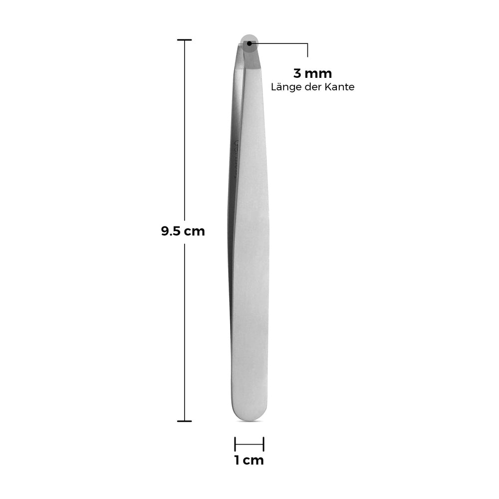 Pinzetta per peli punta obliqua angolata – Lunghezza 9,5 cm