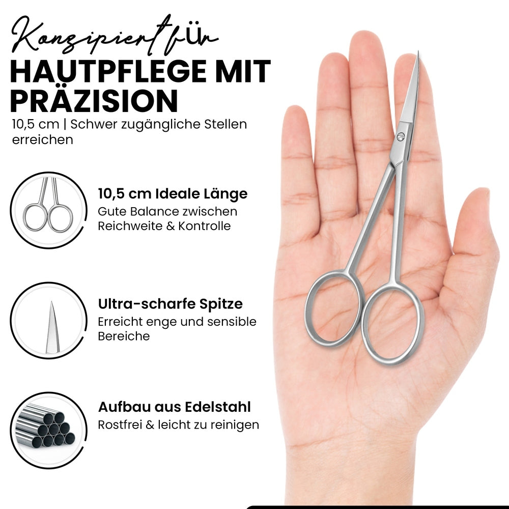 Cuticle scissors, pointed blade – Length 10 cm