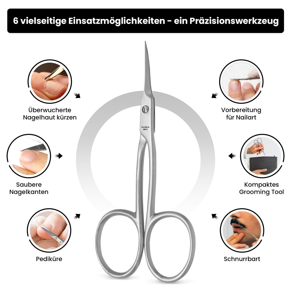 Extra lange huidschaar van roestvrij staal met ergonomisch ontwerp – aanzicht 4