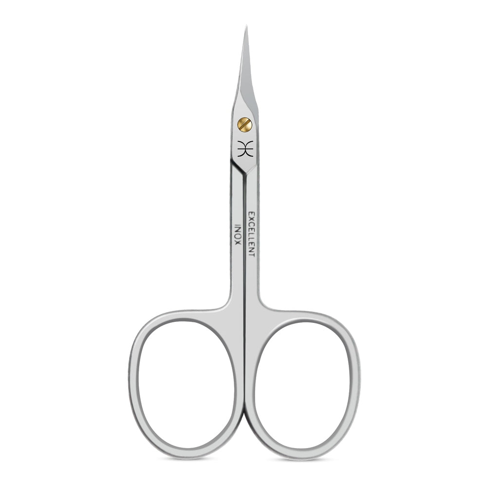 Hautschere mit turmspitzer, leicht gebogener Schneide, 9 cm, aus rostfreiem Edelstahl