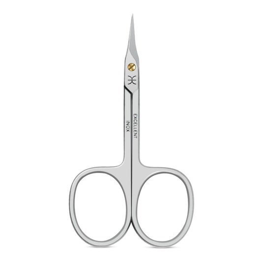 Hautschere mit turmspitzer, leicht gebogener Schneide, 9 cm, aus rostfreiem Edelstahl