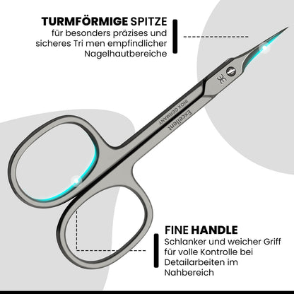Feine Hautschere mit dünner, spitzer Schneide für die Nagelpflege – Ansicht 3