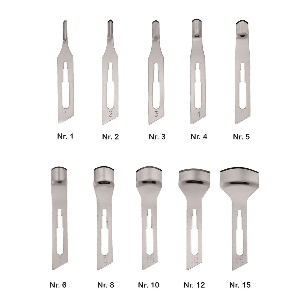 Lames de gouge pour podologie – Acier inoxydable