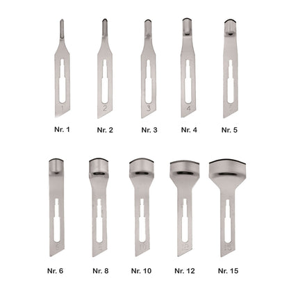 Lames de gouge pour podologie – Acier inoxydable