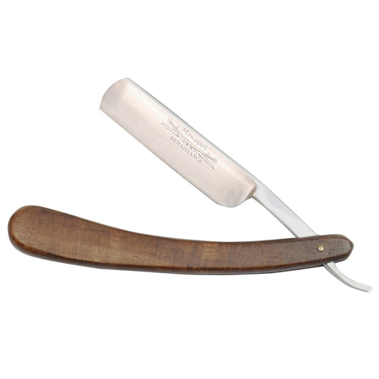 Wooden straight razor – Stainless steel