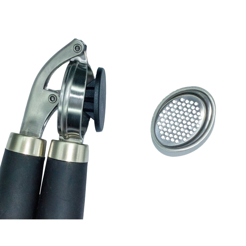 Garlic press with plastic handle – Length 18 cm