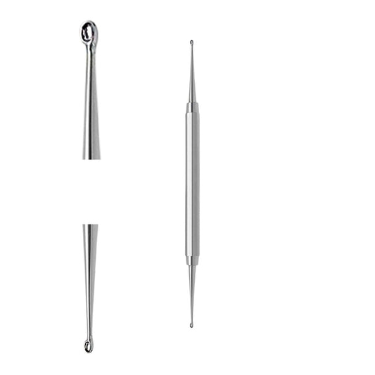 Excellent two-sided comedone extractor for hygienic removal of blackheads