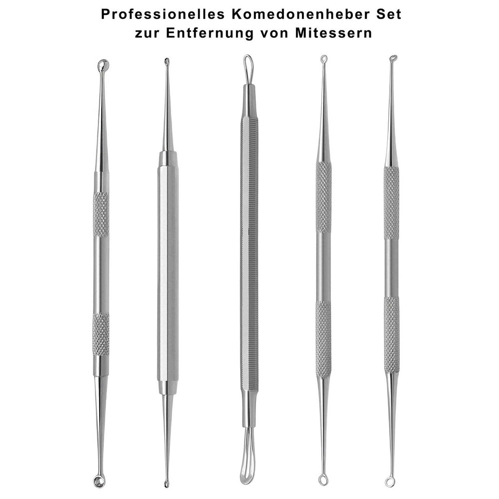 Excellent comedone squeezer set with all five instruments – view 3