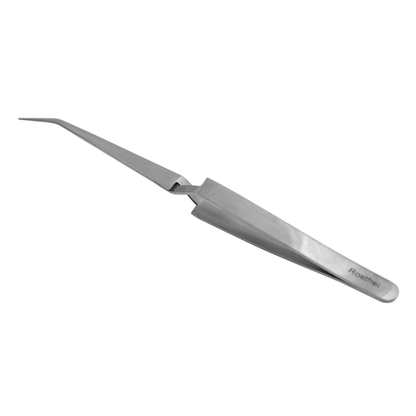 Pinzetta a croce autobloccante punta curva – Acciaio inox