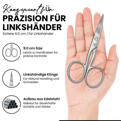 Nail scissors for left-handers made of high-quality material, 9 cm – view 3