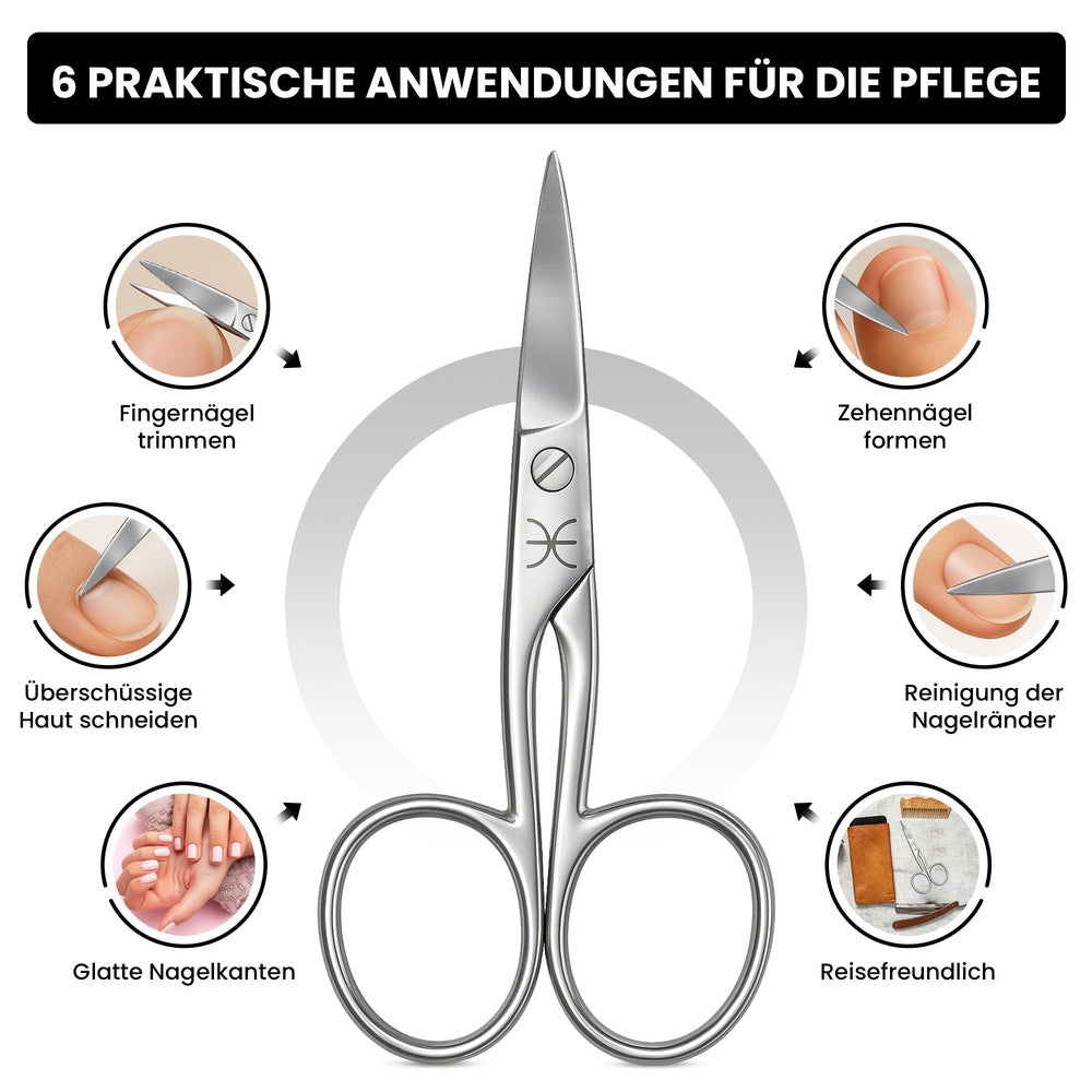 Compact nail scissors for left-handers for nail care – view 5