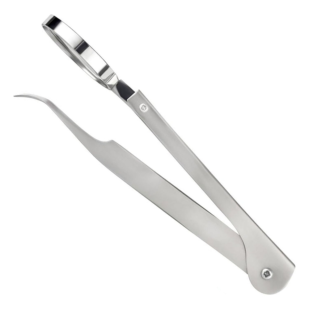 Pinzetta con lente 11 cm – Acciaio inox di alta qualità