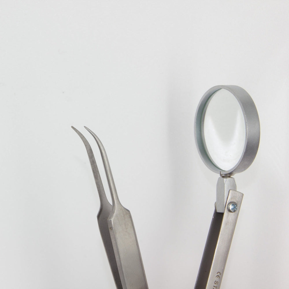 Pinzetta con lente 11 cm – Acciaio inox di alta qualità, vista 3