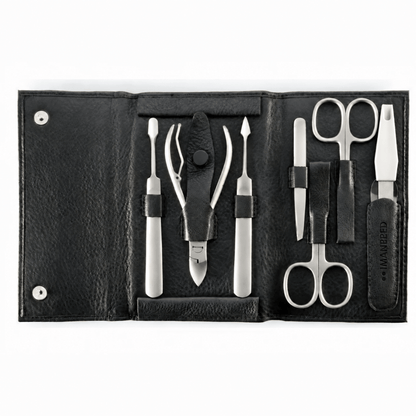 MANePED Manicure Set 7 Pieces Leather Case