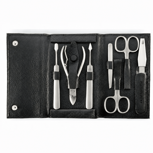 MANePED Manicure Set 7 Pieces Leather Case