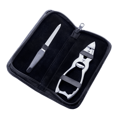 Pince à ongles MANePED à double démultiplication en SET 3 pièces – Acier inoxydable