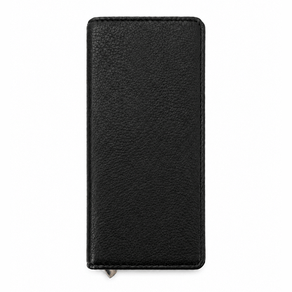 Astuccio manicure 4 pezzi pelle bovina nero
