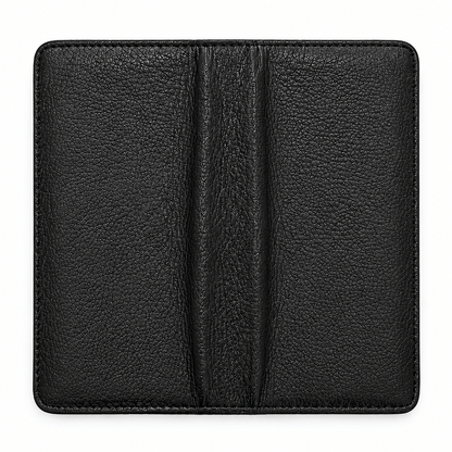 Astuccio manicure 4 pezzi pelle bovina nero