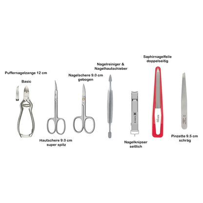 Excellent manicure set - with nail nippers - dark red – Foot care