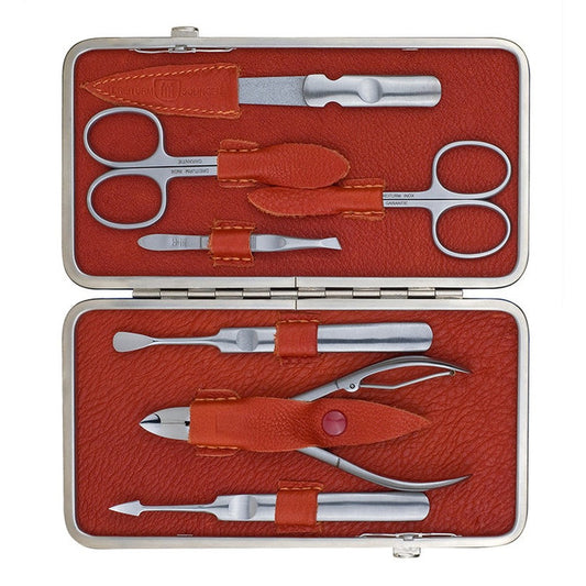Set de manicura y pedicura – Made in Solingen - modelo Terracotta 7 piezas