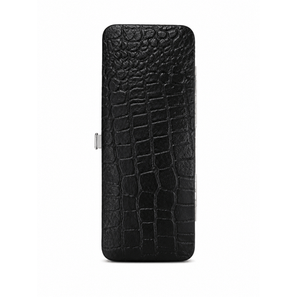 Manicure frame case croco black empty