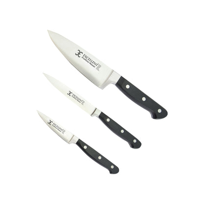 Knife set, 3-piece – Stainless steel