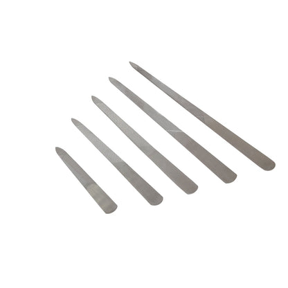 Metallfeile mit Blattspitze zum Reinigen der Nägel, ergonomischer Griff – Ansicht 3