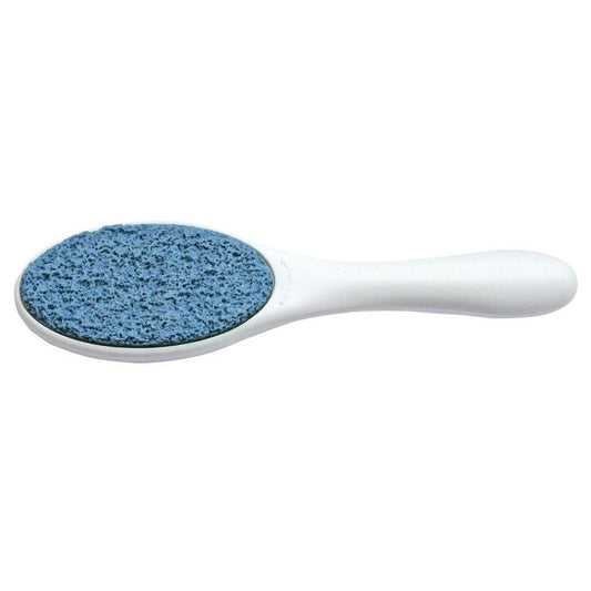 Mineralny pilnik do stóp, dwustronny, biały, 16 cm