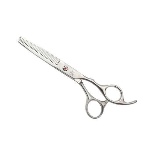 Thinning scissors, serrated on one side – Stainless steel (forged and hardened)