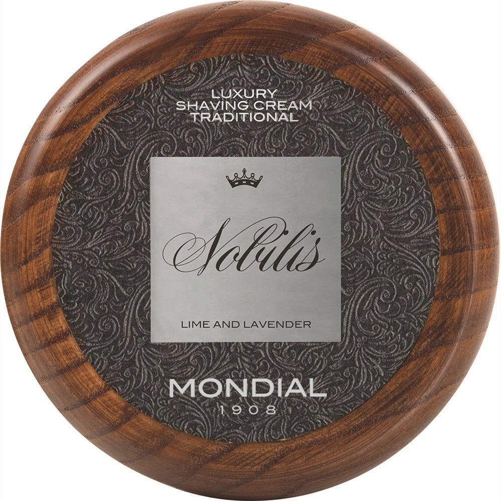 Mondial Shaving Cream Nobilis in houten pot