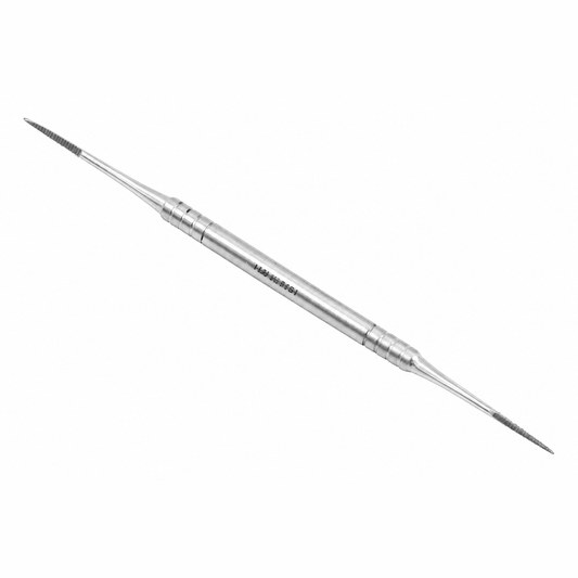 Double-sided nail corner file, 14 cm – Stainless steel