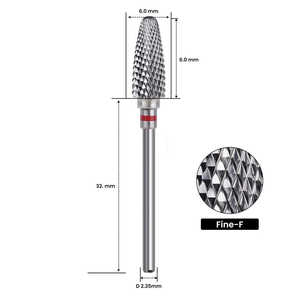 Hardmetalen nagelboorbit (F) – Lengte 4 cm