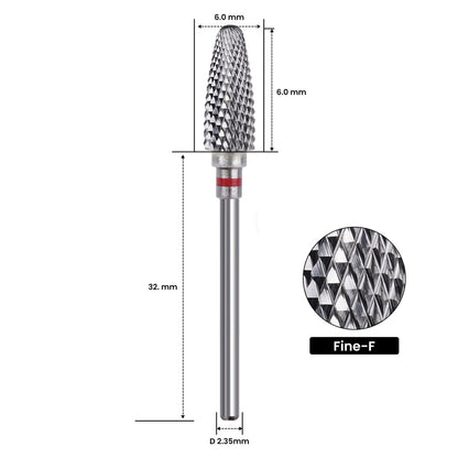 Hardmetalen nagelboorbit (F) – Lengte 4 cm