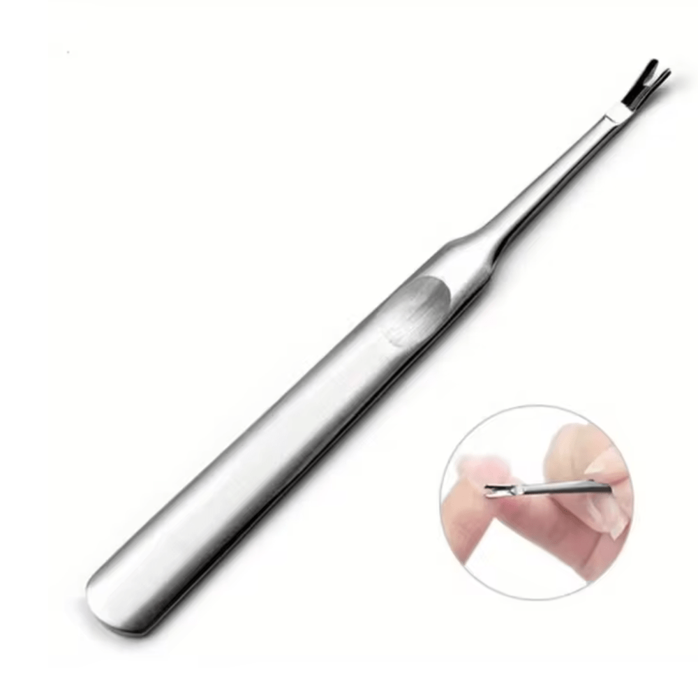 V-shaped blade of the cuticle knife for working at the nail edge – view 2