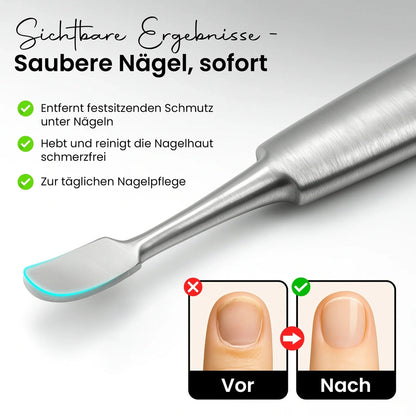 Cuticle pusher & nail cleaner – Stainless steel, view 5