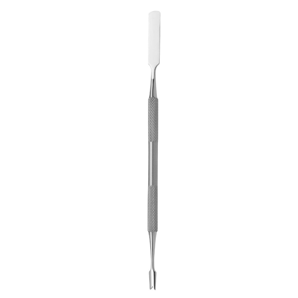 Double-ended instrument with two head shapes for nail fold and nail corners – view 2