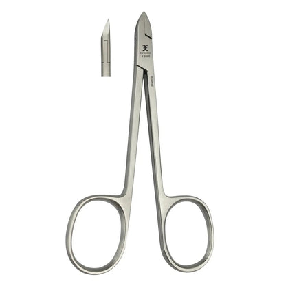 Pince à cuticules, lame droite avec poignée de ciseaux – Longueur 10 cm