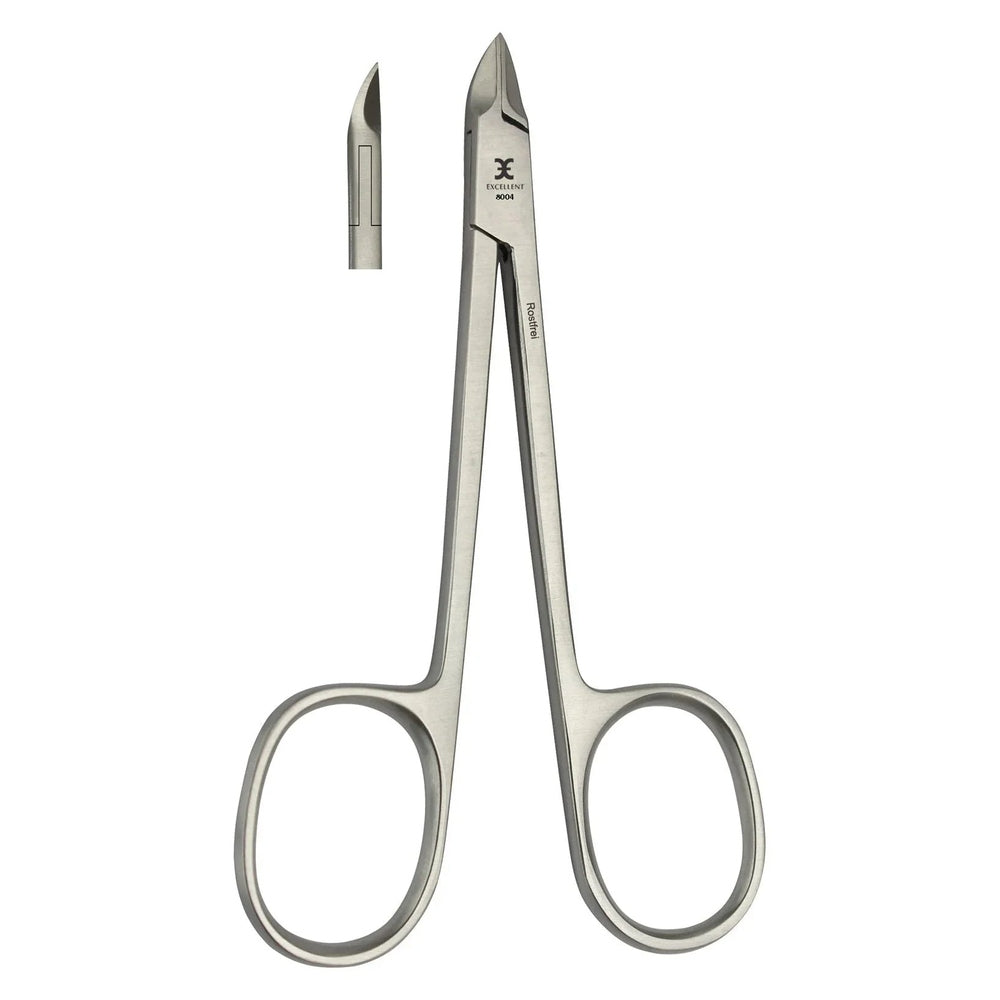 Alicate de cutículas 8,5 cm con mango de tijera, especial para tratamientos intermedios
