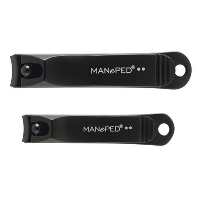Large nail clipper of the set, approx. 7.4 cm long, in black – view 2